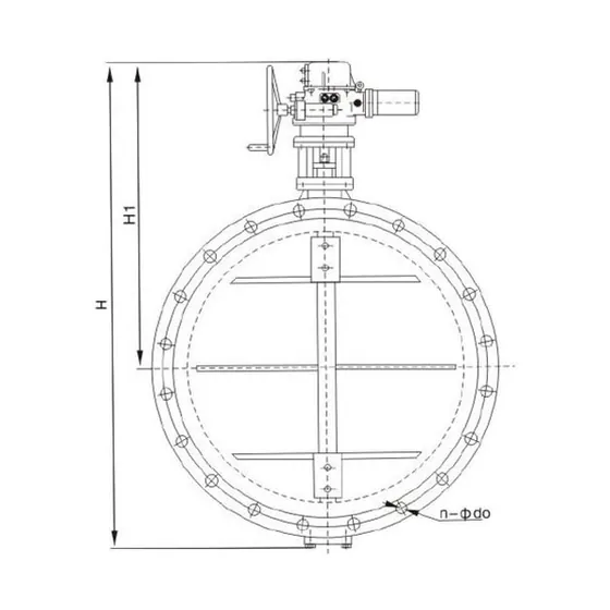电动式直板尘气蝶阀