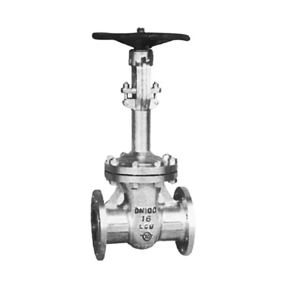 ZGV low-temperature gate-valve exterior with an extended bonnet.