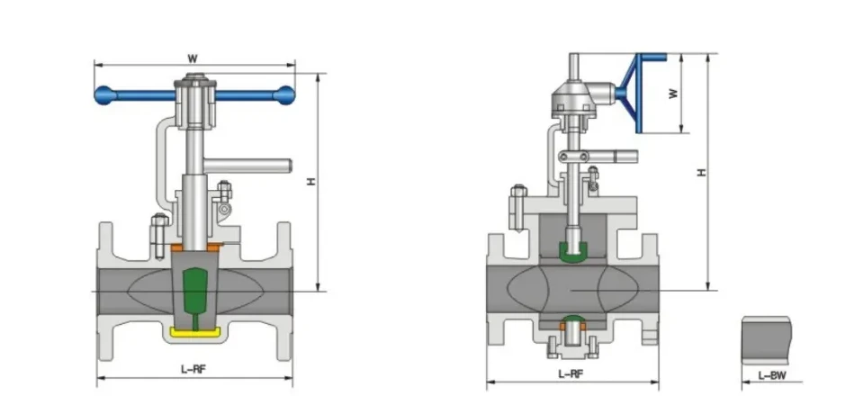 Structure and product views for Lift type hard seal plug valve